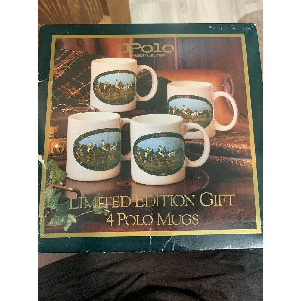 1978 Ralph Lauren Polo Gift Set Coffee Mug Set Of